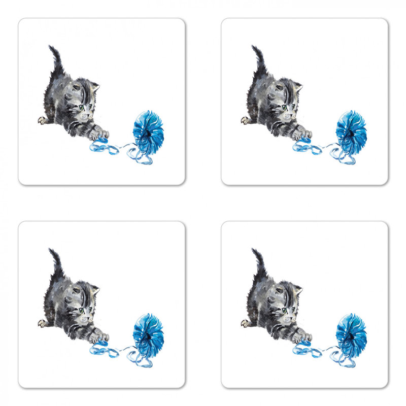 Sous-verre à chat