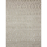 Ikat Area Rug in Grey And Purple