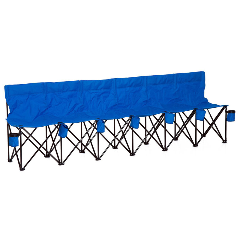 Folding Camping Bench, Blue