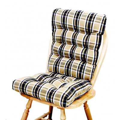 Coussin de siège / dossier à carreaux