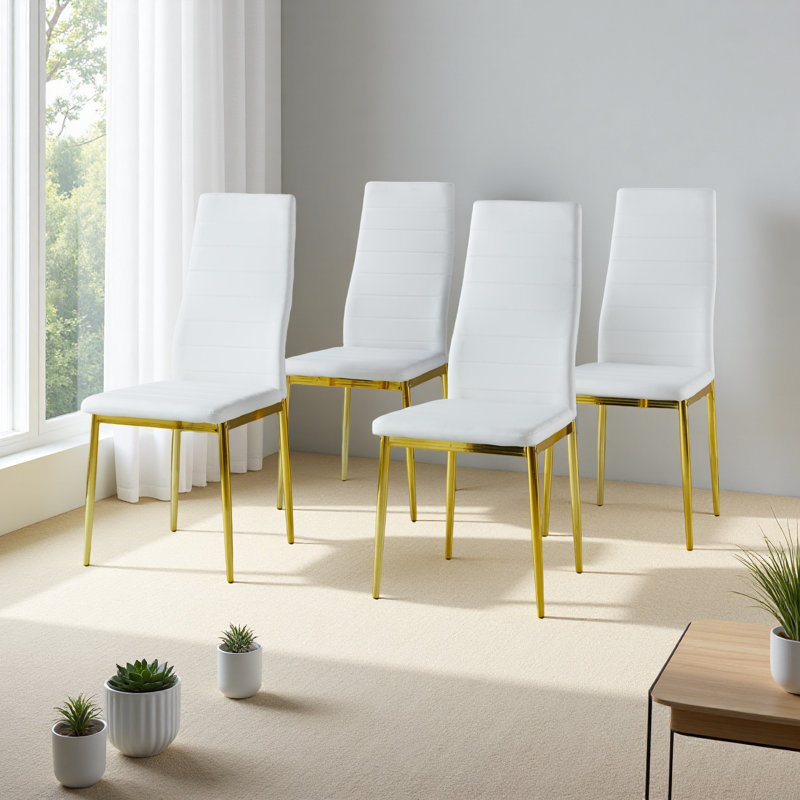 Ensemble de 4 chaises, Blanc