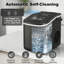 HOMCOM 12 Lb. Daily Production Bullet Ice Portable Ice Maker