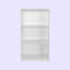 Élégante bibliothèque blanche de 22,8 po x 41,7 po x 9,1 po | Panneau de particules 100% enduit de mélamine, durable et élégant | Nombreuses tablettes, conception à fixation murale | Parfait pour le bureau personnel, le salon et les espaces d'étude