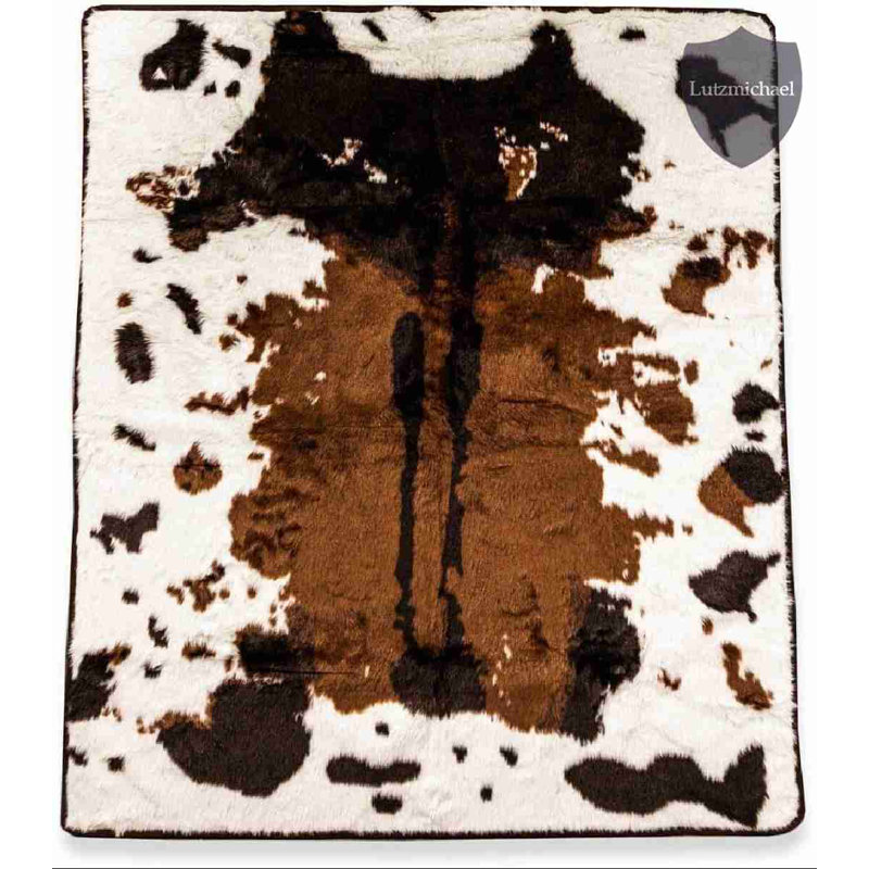 Medium Brown Faux Fur Waterproof Orthopedic Pet Blanket