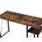 Vadna Weathered Oak & Black Finish Writing Desk-53219668