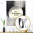 Trotta Black And White Delicate Brushstrokes II - Marble Unique Wall Mirror, Modern Mirror, Printed Metal Art-1484943565