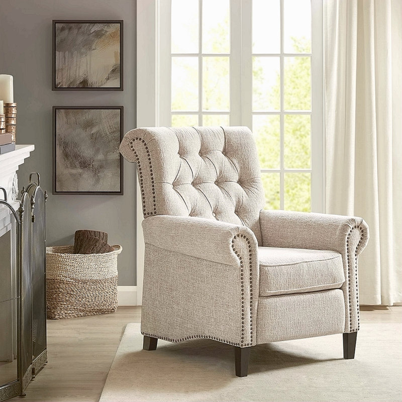 Fauteuil inclinable par pression, Blanc