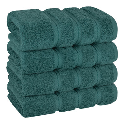 Edison Collection 100% Cotton 4 Piece Turkish Hand Towel Set