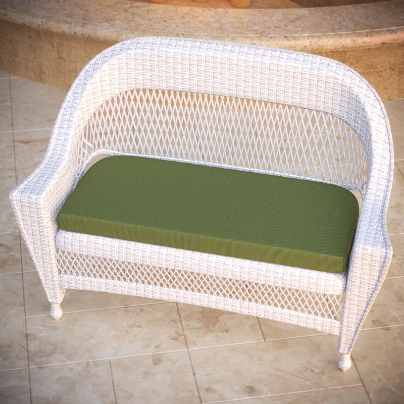 Sunbrella® Outdoor 3'' Bench Cushion, Spectrum Cilantro Sunbrella® Plainweave