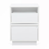 Rotatable Nightstand Table With 2 Drawers