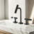 3 Pieces Basin Faucets Lavatory Sink Faucet, 2 Handles Widespread 8" Bathroom Faucet