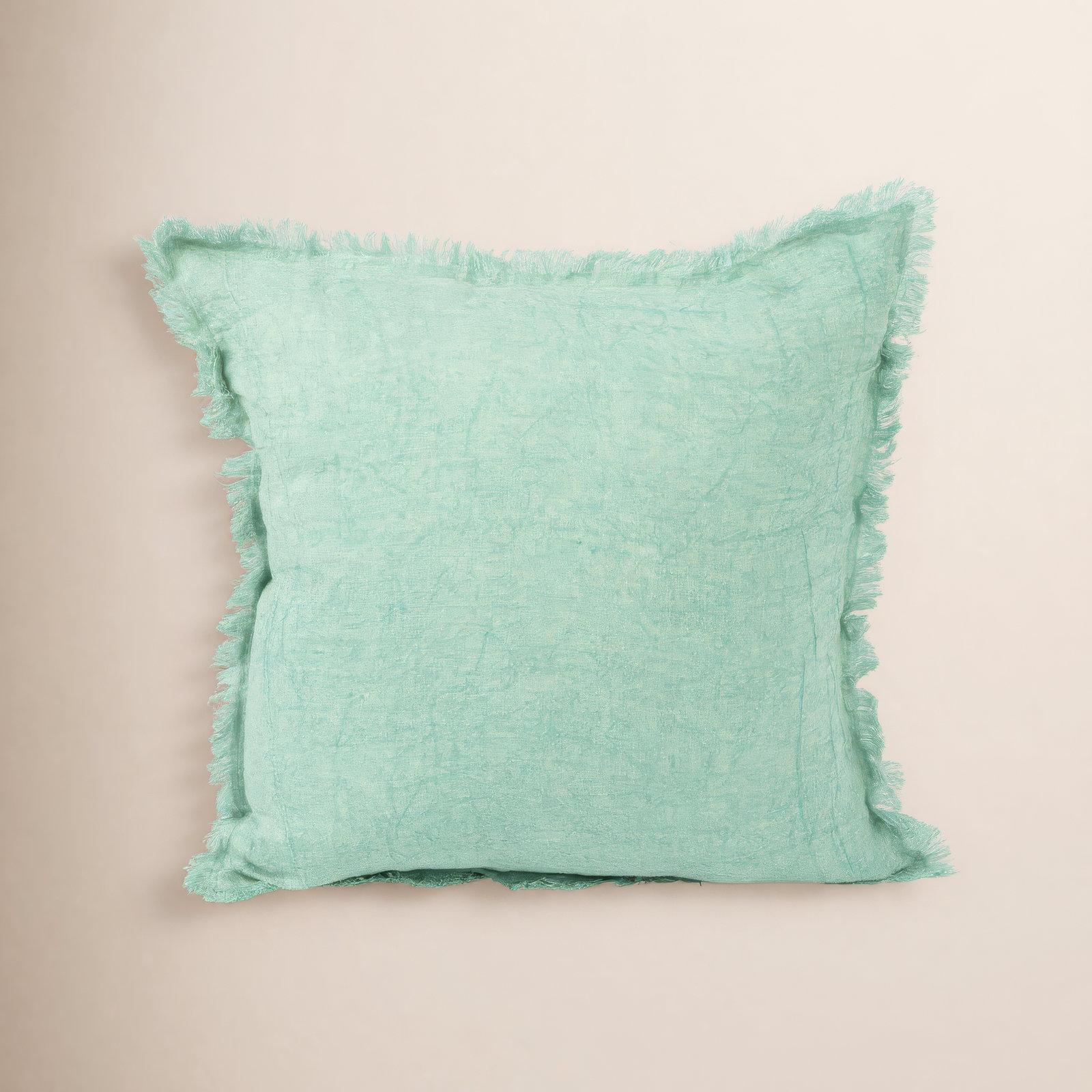 Julianne 20" x 20" Linen Throw Pillow, Mint