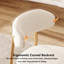 Ensemble de chaises de salle à manger modernes en métal avec confort rembourré-608564520-608564523-608564526