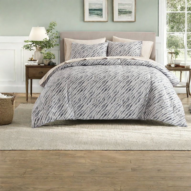 Striped and Abstract Comforter Set