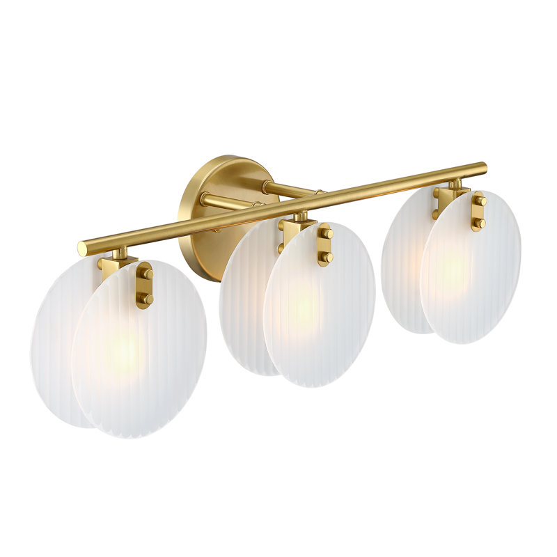 Éclairage de salle de bain 3 lumières à intensité variable Ledda