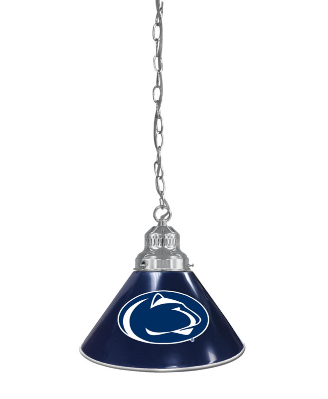 Mini-luminaire suspendu 1 lumière NCAA, Chrome, Nittany Lions de Penn State