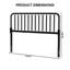 Tête de bobine rotative Rollison - Panneau en bois fabriqué à la main avec broche décorative, double, noir-130038752-130038754