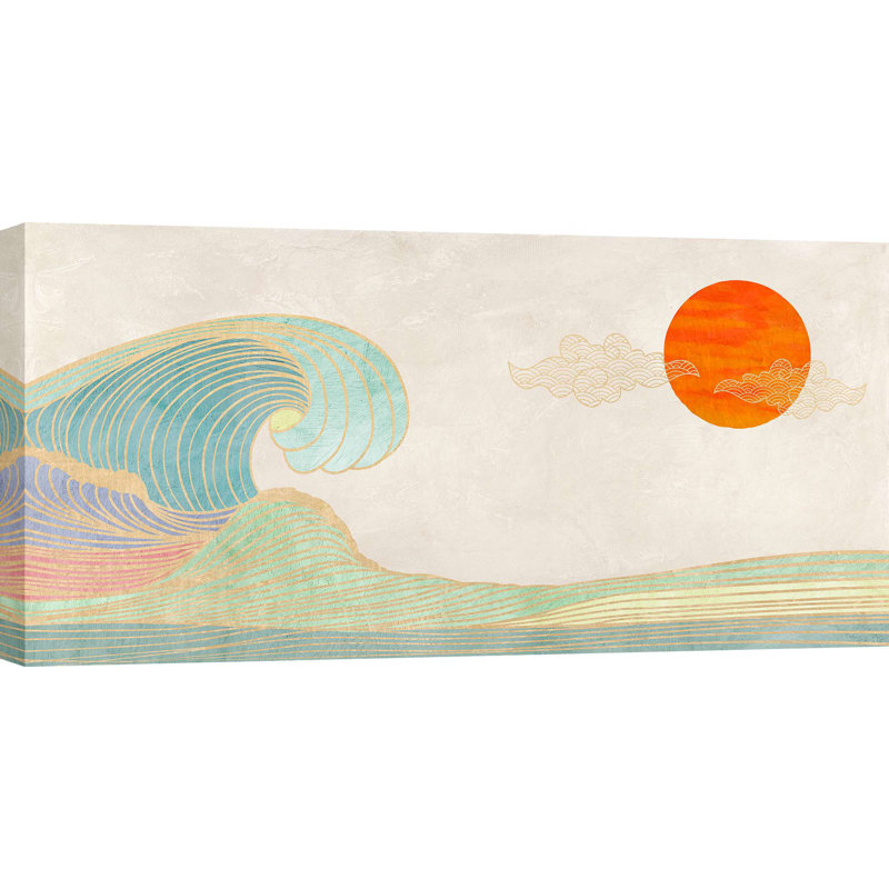 The Big Wave (detail) by Sayaka Miko - Wrapped Canvas Print, 60cm H x 120cm W x 4cm D
