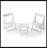 Markitta 2 - Person Patio Dining Set with Rectangular Table-1101981200