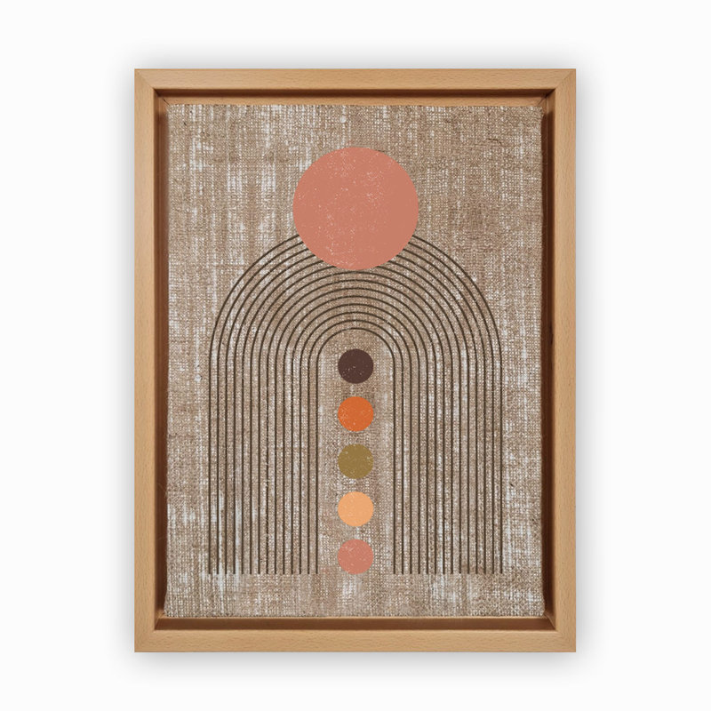 Decorative Canvas Painting, Wood