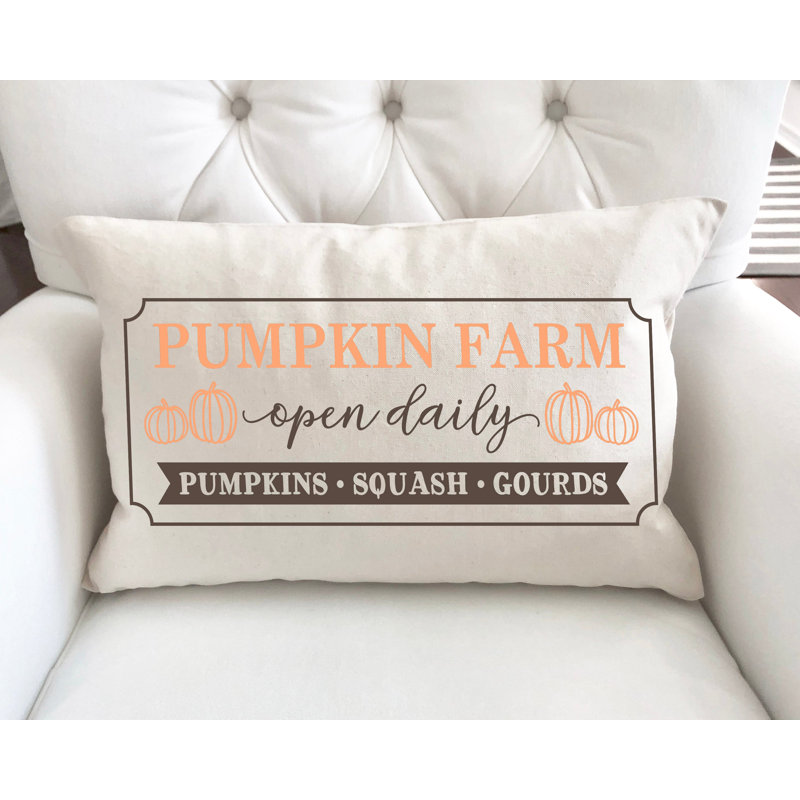  Housse de coussin en coton Pumpkin Farm