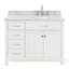 Meuble-lavabo simple 42 po avec plateau en marbre de Carrare Aberdeenshire-85364149