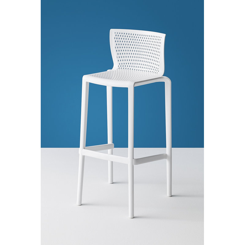 Tabouret de bar espion de patio, Blanc