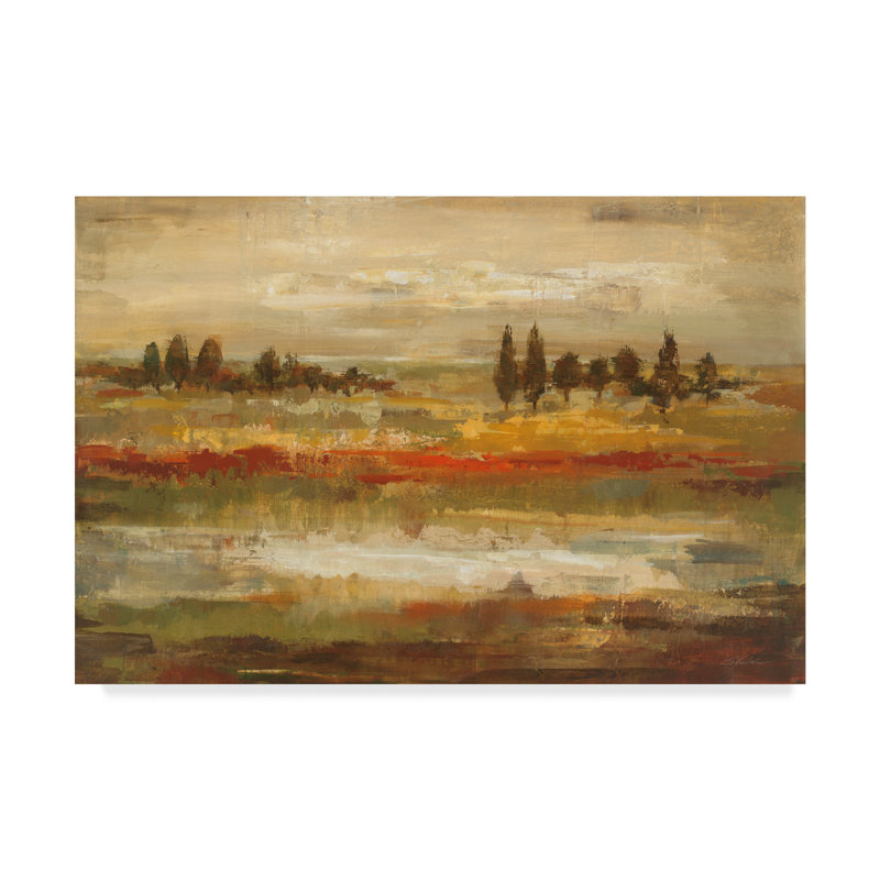 Wrapped Canvas Wall Art - Silvia Vassileva 'Summer Meadows' Wall Art for Living Room, Bedroom, or Office Décor - 12x19