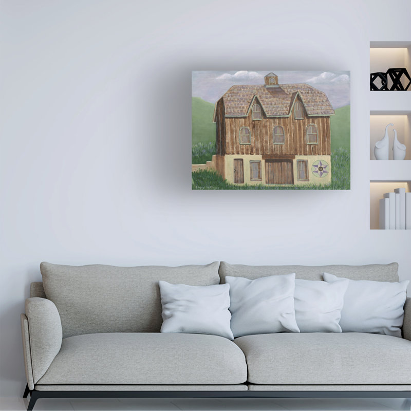 Art sur toile 13 "Cole Cheryl Bartley Barn", H 24 po x l 32 po