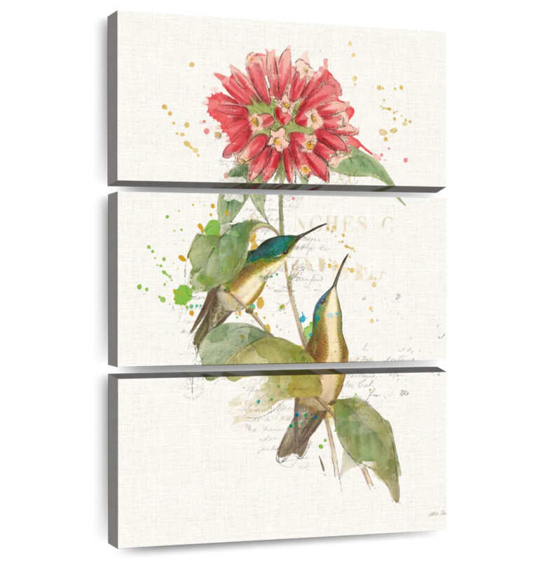 Colibris colorés Brampt I, H 50 po x l 32 po