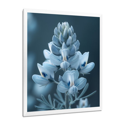 Flocon de neige blanc gris, sérénade, Bonnets bleus - Blue Bonnets, art mural
