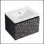 Meuble-lavabo mural 24 po avec lavabo en céramique et porte d'armoire à fermeture en douceur 24 po
