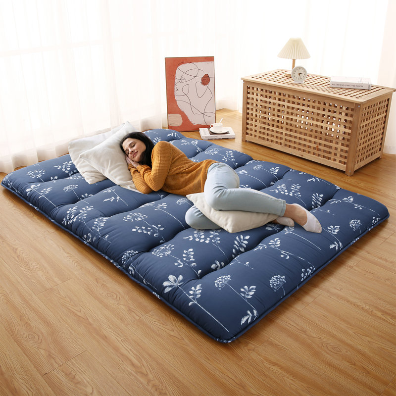 Matelas futon japonais, Rouge, Lit simple