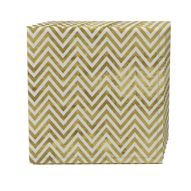 Cotton Twill Chevron Square Napkin