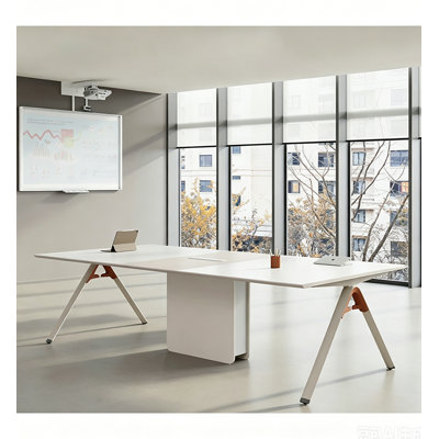 Grande table de conférence multi-personnes pour petits et moyens bureaux