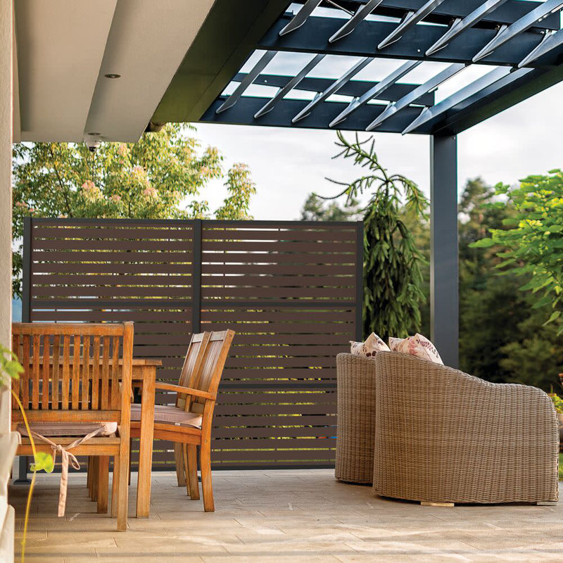 Umber Brown Polypropylene Decorative Screen Panel 2 ft x 4 ft
