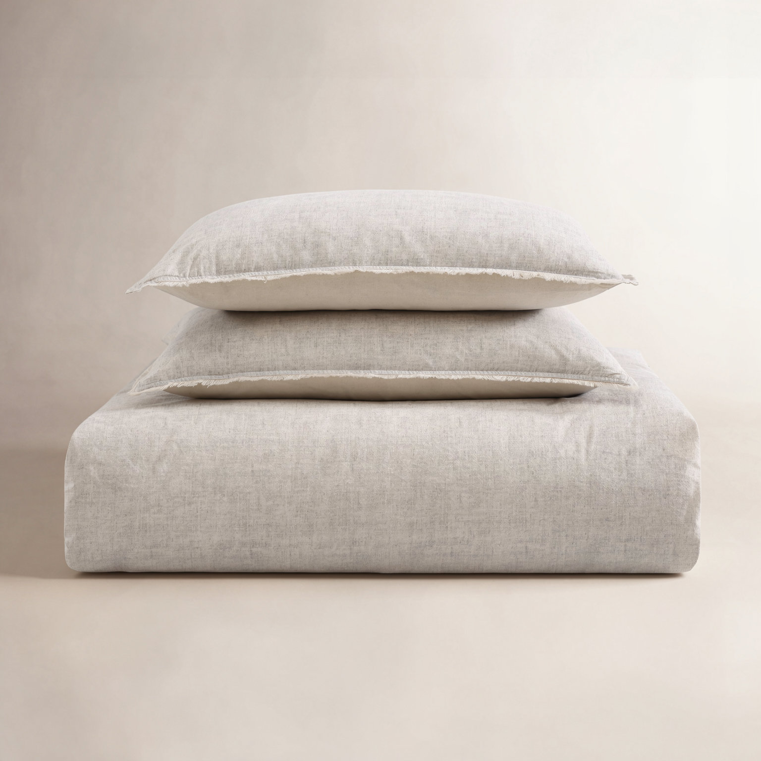 Emington Cotton Comforter Set, Beige, Full/Double Comforter + 2 Standard Shams