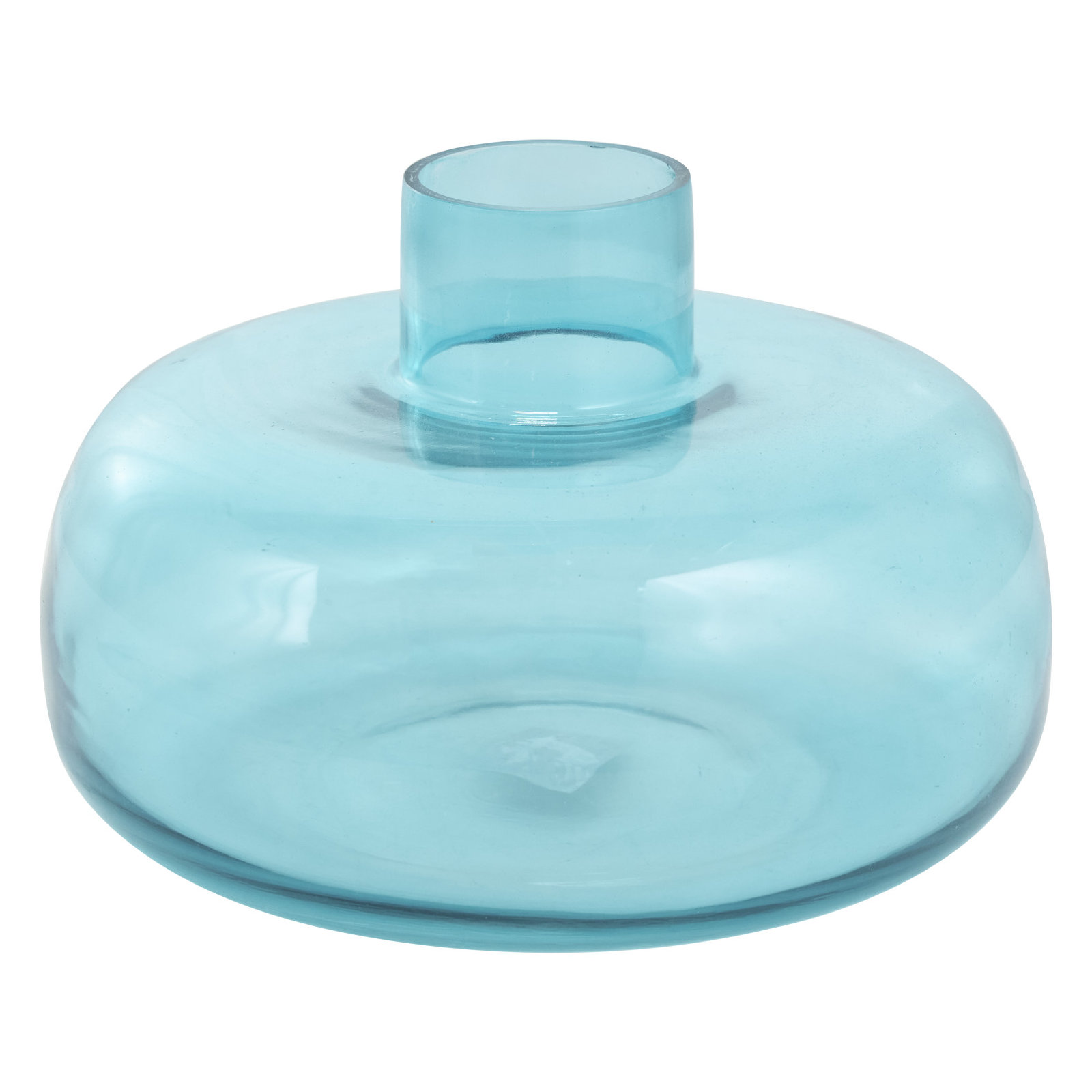 Glass Table Vase, Blue