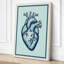 Anatomical Heart Study Minimalist - Wrapped Canvas-654086857-654086858