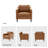 Barton 32" W Modern Soft Faux Leather Chair-2056919843