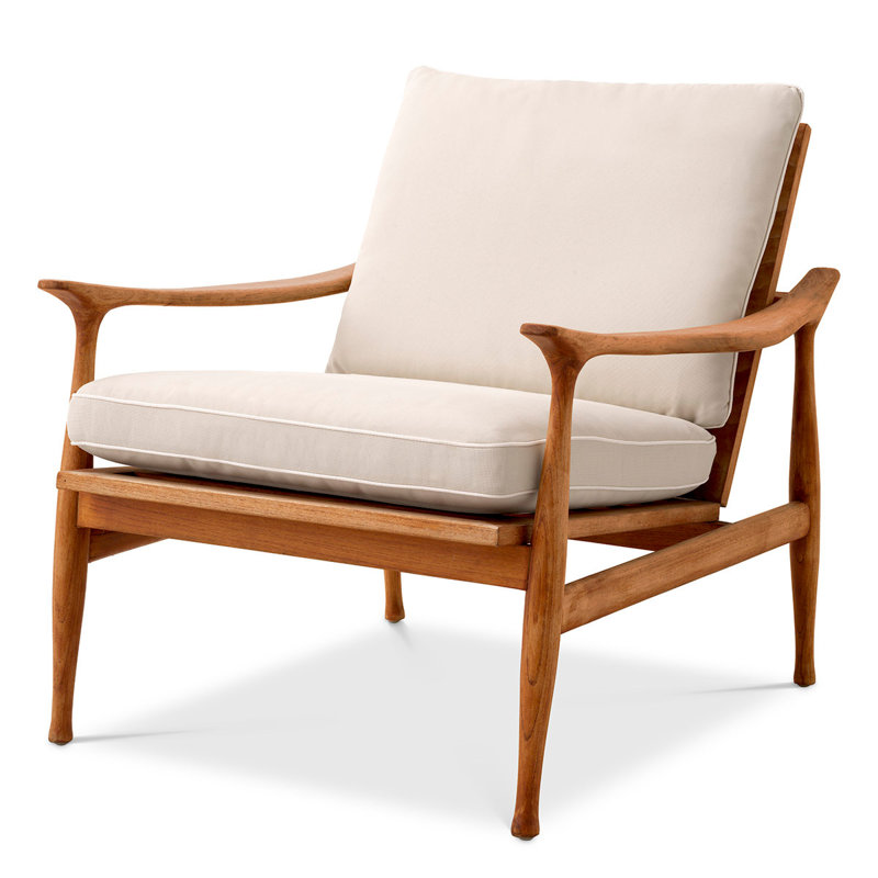 Manzo Outdoor Teak Lounge Chair