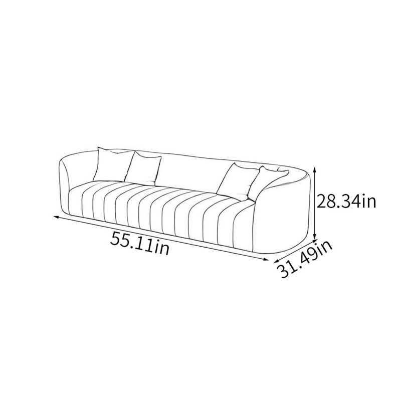 Ansen, H 28,34 po x l 55,11 po x P 31,49 po, 2, Café / griege