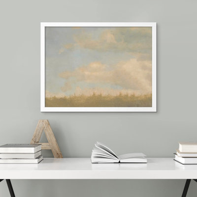 «Clouds Over Green Forest Field» sur papier