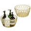 Ensemble de 2 paniers gigognes Modern Gold Wire