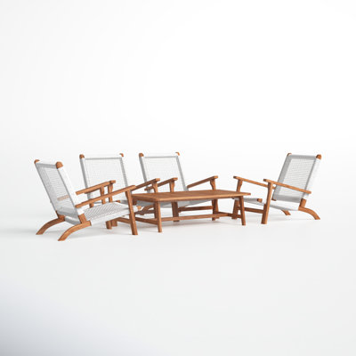 Kismet Acacia 4 - Person Patio Conversation Set