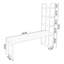 Bureau rectangulaire en fer massif brun clair + noir-601319100-601319099