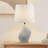 Asymmetrical Ceramic Table Lamp Grey See Below