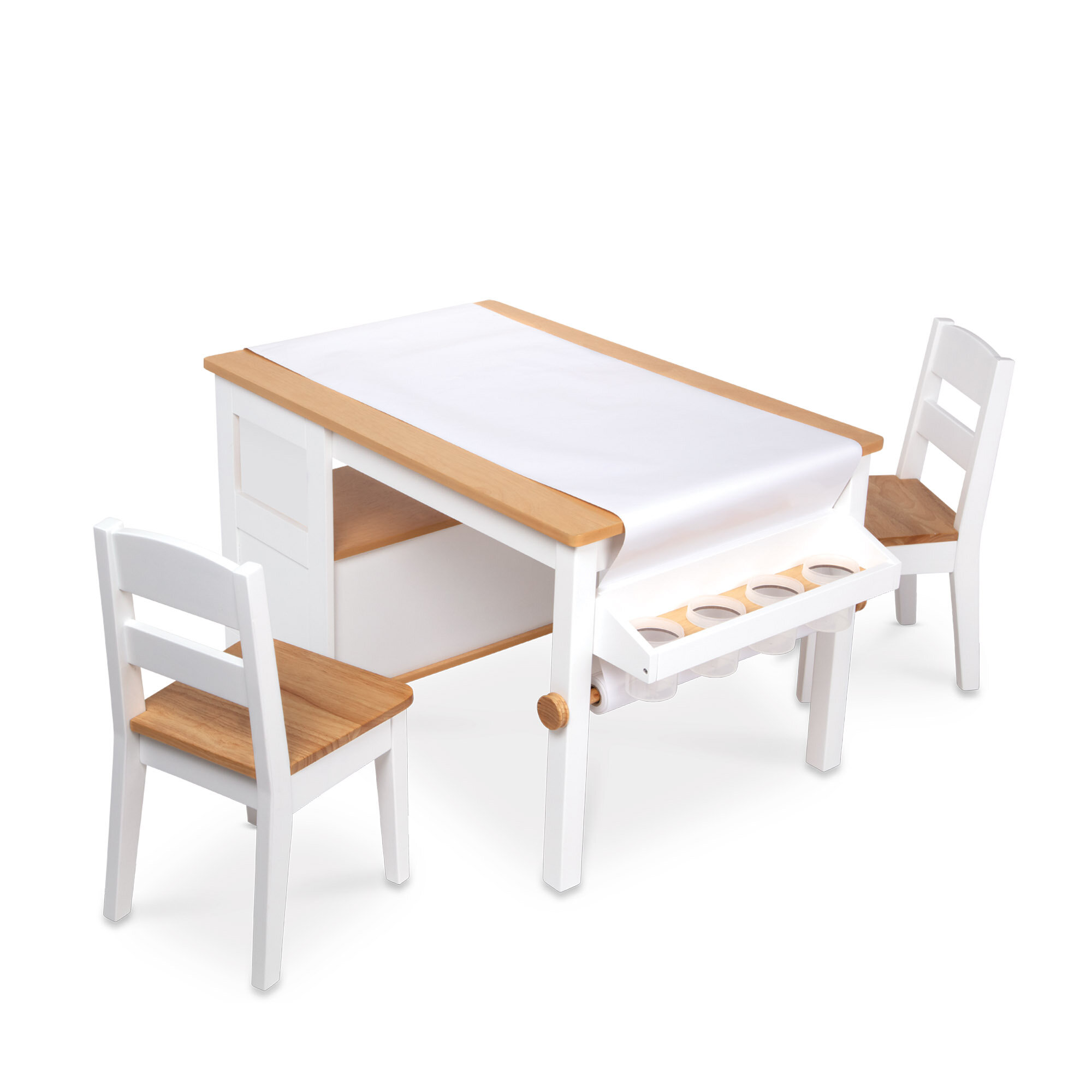 Melissa doug kids furniture wooden table 4 discount chairs