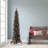 6' Pre-Lit Artificial Black Alpine Pencil Tree