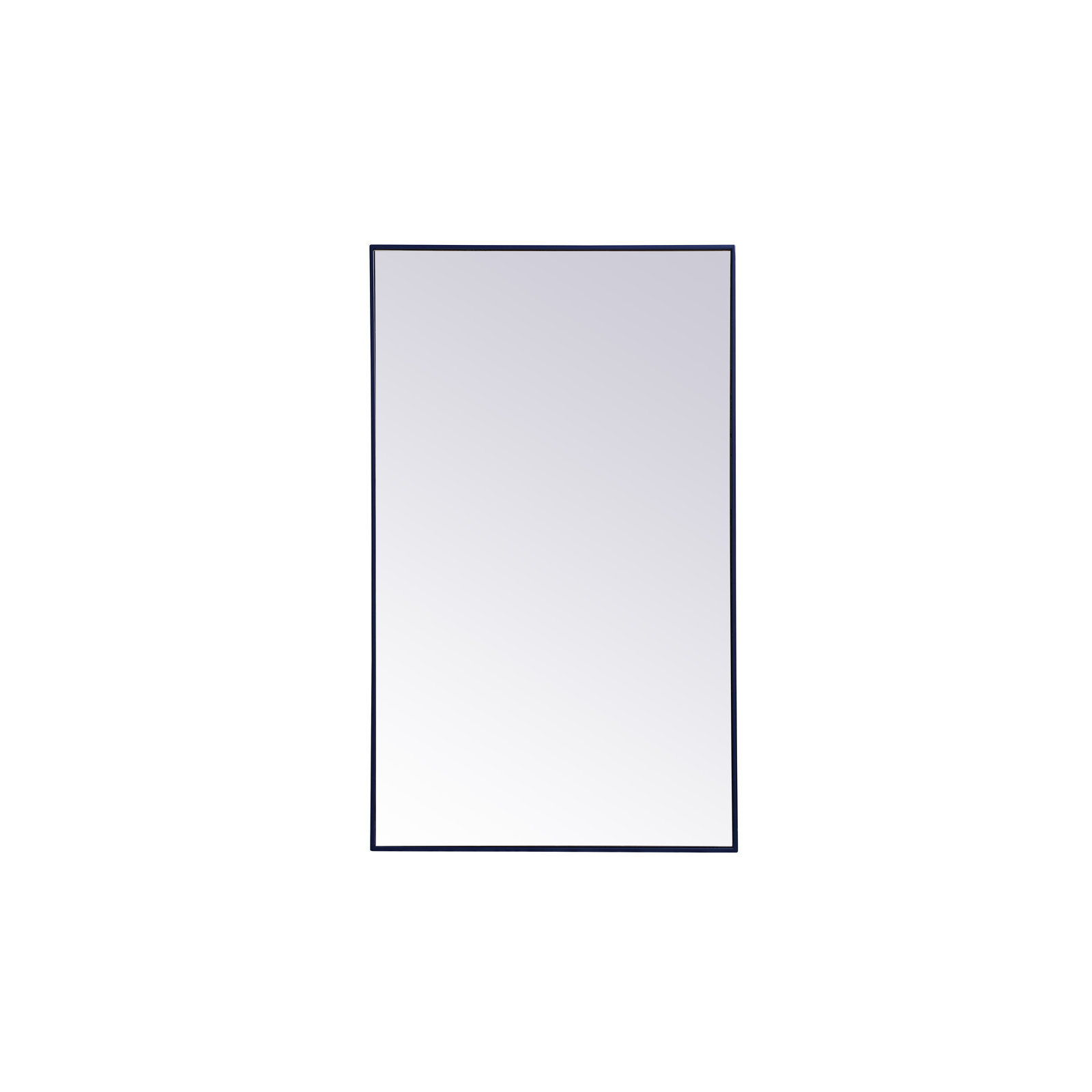 Sabine Metal Rectangle Wall Mirror, 60" x 36", Blue